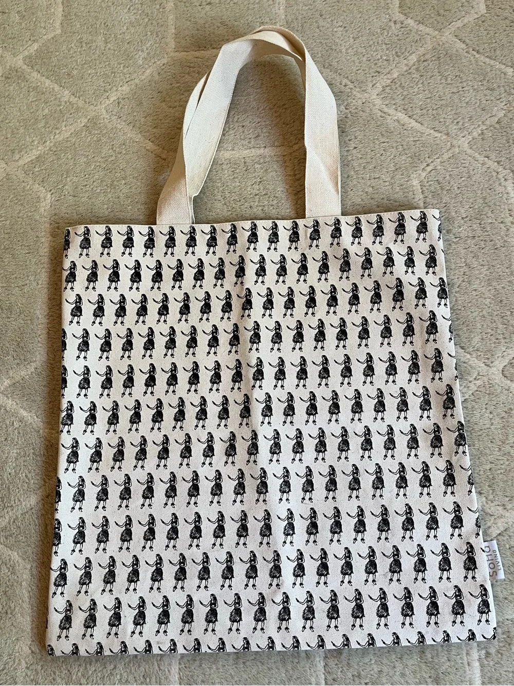 SoHa Hula Girl Tote & Toiletry Bags